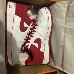Nike Red and White Athletic Shoes